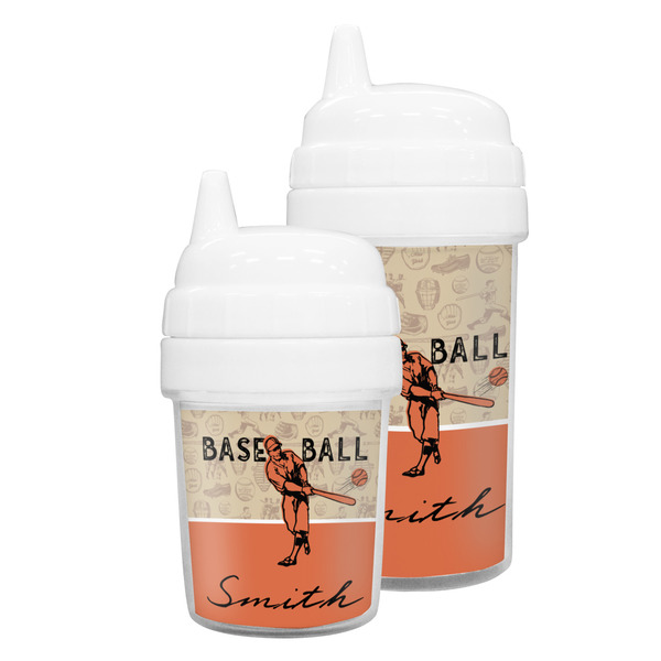 Retro Baseball Sippy Cups