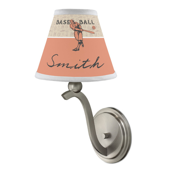 Retro Baseball Small Chandelier Lamp - LIFESTYLE (on wall lamp)