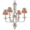 Retro Baseball Small Chandelier Shade - LIFESTYLE (on chandelier)