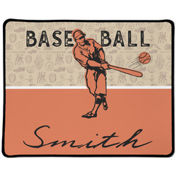 Retro Baseball Large Gaming Mouse Pad - 12.5" x 10" (Personalized)
