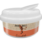 Retro Baseball Snack Container (Personalized)