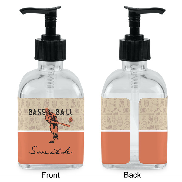 Retro Baseball Glass Soap/Lotion Dispenser - Approval