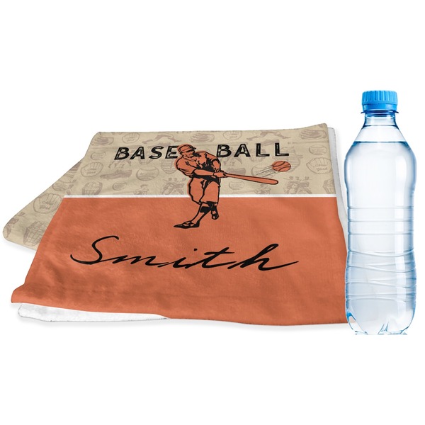 Custom Retro Baseball Sports & Fitness Towel (Personalized)