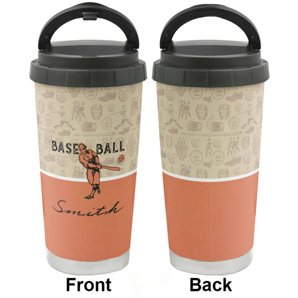 Retro Baseball Stainless Steel Travel Cup - Apvl