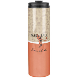 Retro Baseball Stainless Steel Skinny Tumbler - 20 oz (Personalized)