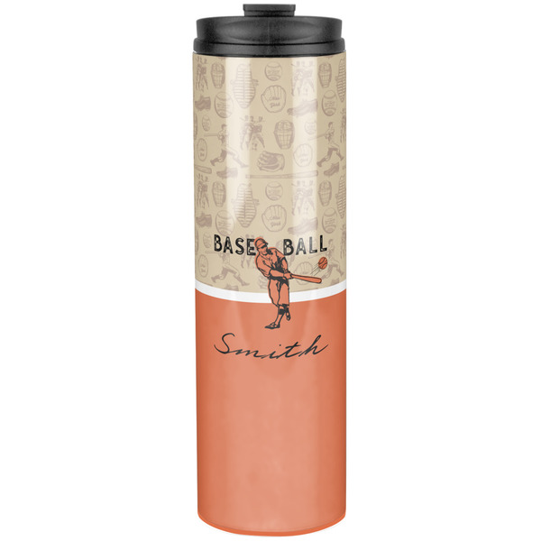 Retro Baseball Stainless Steel Tumbler 20 Oz - Front