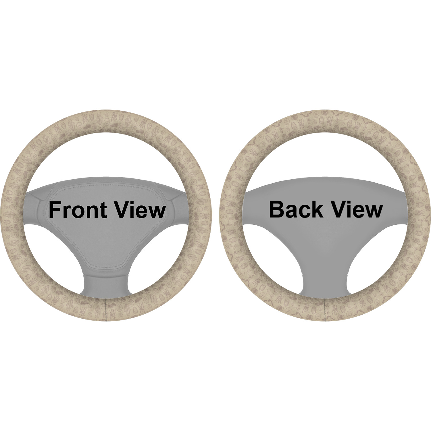 Custom Retro Baseball Steering Wheel Cover YouCustomizeIt