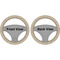 Retro Baseball Steering Wheel Cover- Front and Back