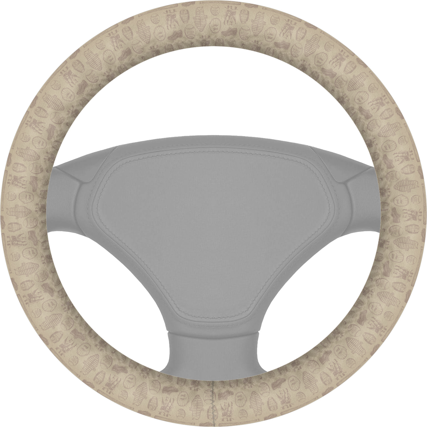 Custom Retro Baseball Steering Wheel Cover YouCustomizeIt