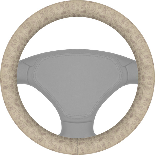 Custom Retro Baseball Steering Wheel Cover