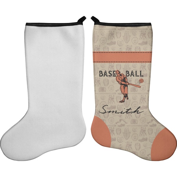 Retro Baseball Stocking - Single-Sided - Approval