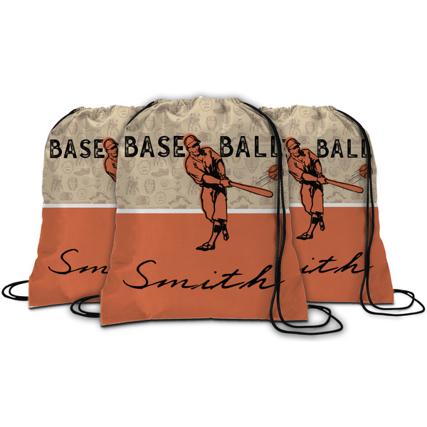 Retro Baseball String Backpack - MAIN