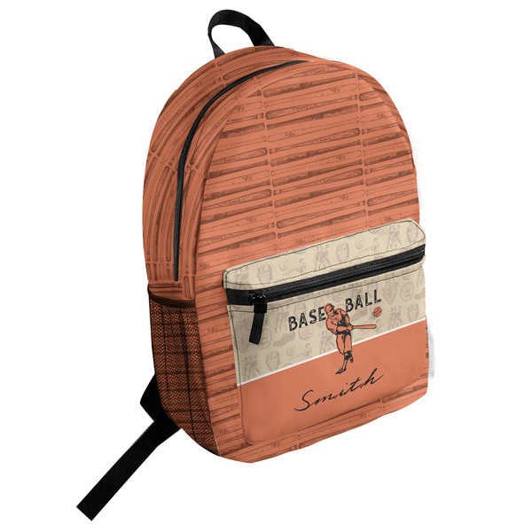 Custom Retro Baseball Student Backpack (Personalized)
