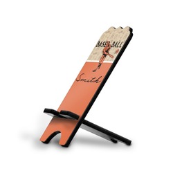 Retro Baseball Stylized Cell Phone Stand - Large (Personalized)