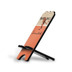 Retro Baseball Stylized Cell Phone Stand - Large (Personalized)