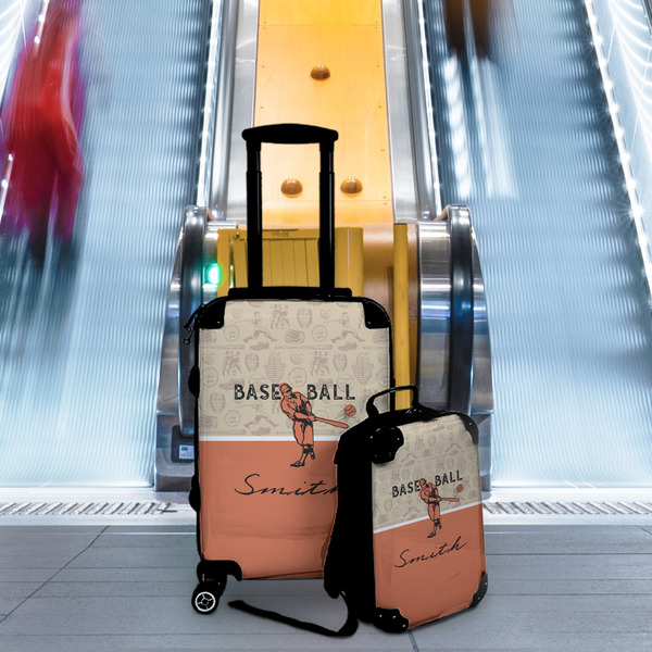 Retro Baseball Suitcase Set 4 - IN CONTEXT