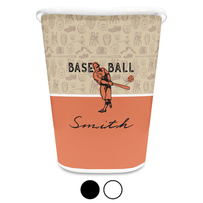 Retro Baseball Waste Basket (Personalized)