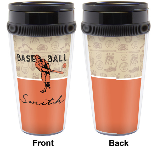 Retro Baseball Travel Mug Approval (Personalized)