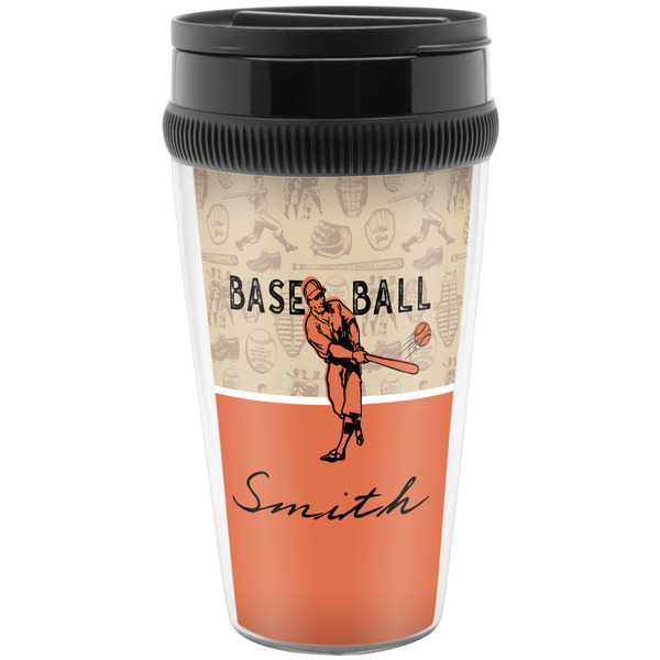 Custom Retro Baseball Acrylic Travel Mug without Handle (Personalized)