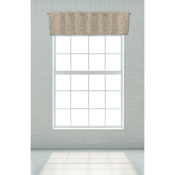 Retro Baseball Valance - On window