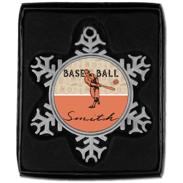 Retro Baseball Vintage Snowflake - In box