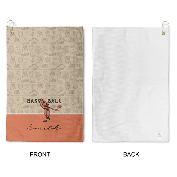 Retro Baseball Waffle Weave Golf Towel - Approval