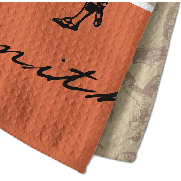 Retro Baseball Waffle Weave Towel - Closeup of Material Image