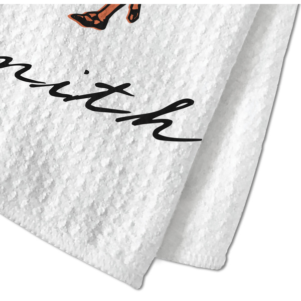 Retro Baseball Waffle Weave Towel - Closeup of Material Image