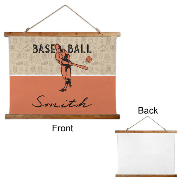 Retro Baseball Wall Hanging Tapestry - Landscape - APPROVAL