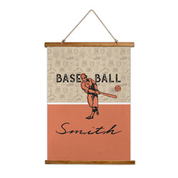 Retro Baseball Wall Hanging Tapestry (Personalized)