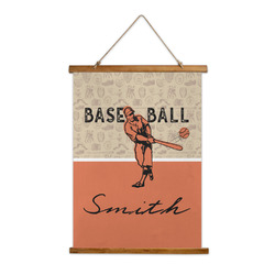 Retro Baseball Wall Hanging Tapestry (Personalized)