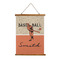 Retro Baseball Wall Hanging Tapestry (Personalized)