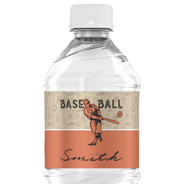 Custom Retro Baseball Water Bottle Labels - Custom Sized (Personalized)