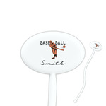 Retro Baseball Oval Stir Sticks (Personalized)