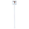 Retro Baseball White Plastic Stir Stick - Single Sided - Square - Single Stick