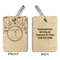 Retro Baseball Wood Luggage Tags - Rectangle - Approval