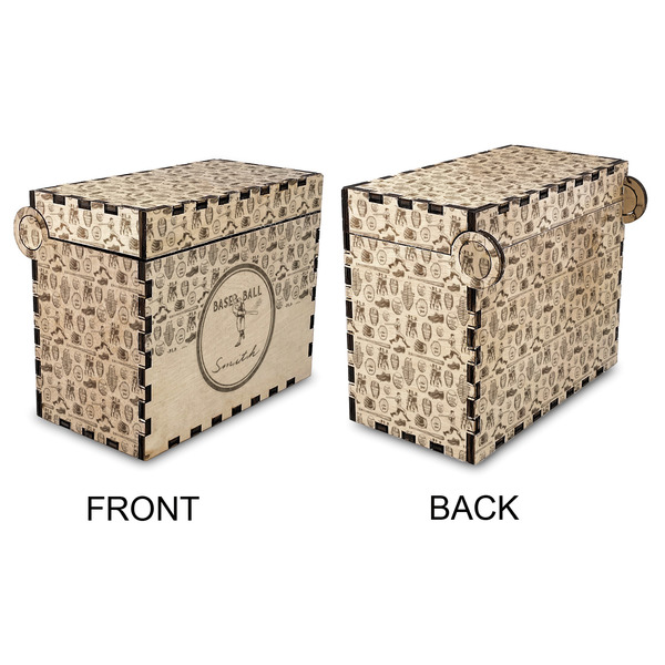 Retro Baseball Wood Recipe Box - Approval