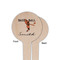 Retro Baseball Wooden 4" Food Pick - Round - Single Sided - Front & Back