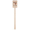 Retro Baseball Wooden 6.25" Stir Stick - Rectangular - Single Stick
