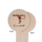 Retro Baseball Wooden 6" Food Pick - Round - Single Sided - Front & Back