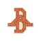 Retro Baseball Wooden Sticker - Main