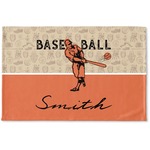 Retro Baseball Woven Mat (Personalized)