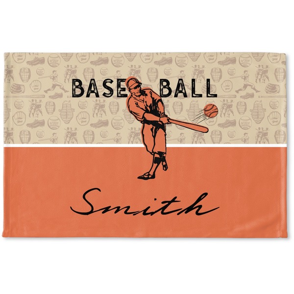 Custom Retro Baseball Woven Mat (Personalized)
