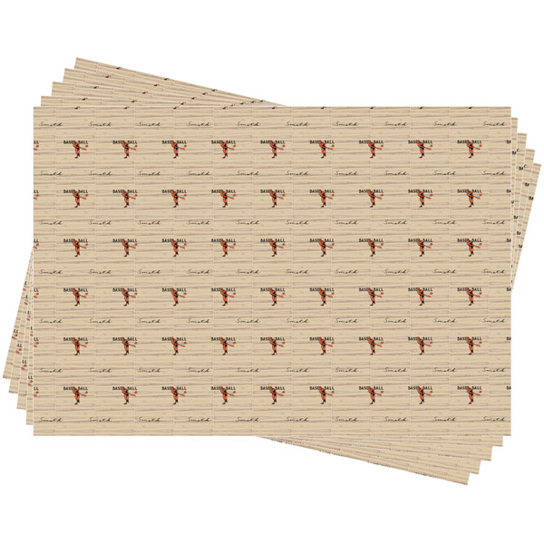 Retro Baseball Wrapping Paper - 5 Sheets Approval