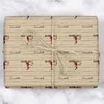 Retro Baseball Wrapping Paper (Personalized)