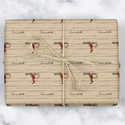 Retro Baseball Wrapping Paper (Personalized)