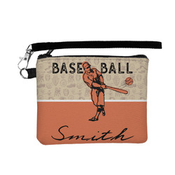 Retro Baseball Wristlet ID Case w/ Name or Text