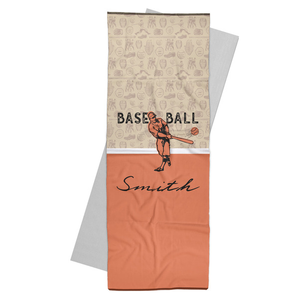 Custom Retro Baseball Yoga Mat Towel (Personalized)