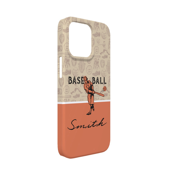 Custom Retro Baseball iPhone Case - Plastic - iPhone 13 Mini (Personalized)