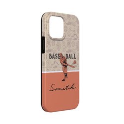 Retro Baseball iPhone Case - Rubber Lined - iPhone 13 Mini (Personalized)